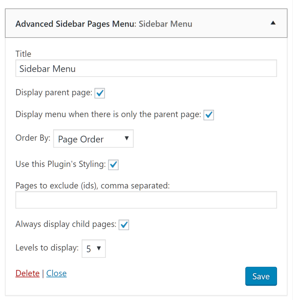Advanced Sidebar Menu Download Free Wordpress Plugin 【2020】