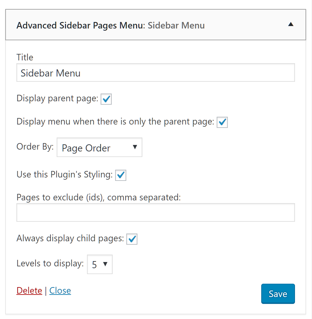 Advanced Sidebar Menu Download Free Wordpress Plugin 4