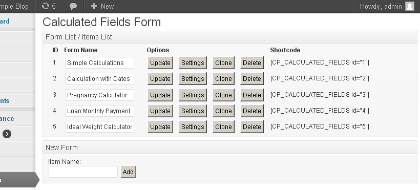 Calculated Fields Form Download Free Wordpress Plugin 5
