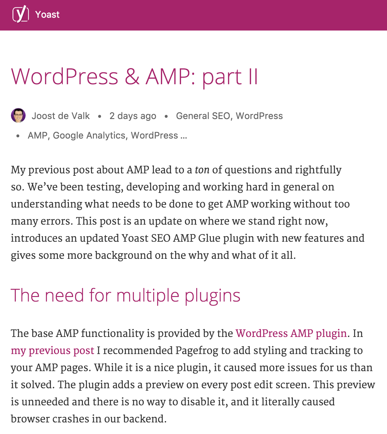 Glue for Yoast SEO & AMP Download Free WordPress Plugin