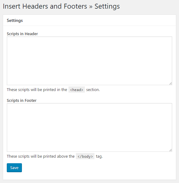Insert Headers and Footers Download Free Wordpress Plugin 1