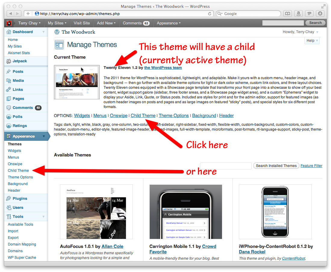 One-Click Child Theme Download Free Wordpress Plugin 2
