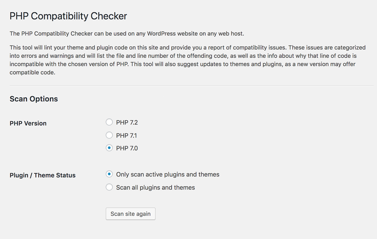 PHP Compatibility Checker Download Free Wordpress Plugin 5