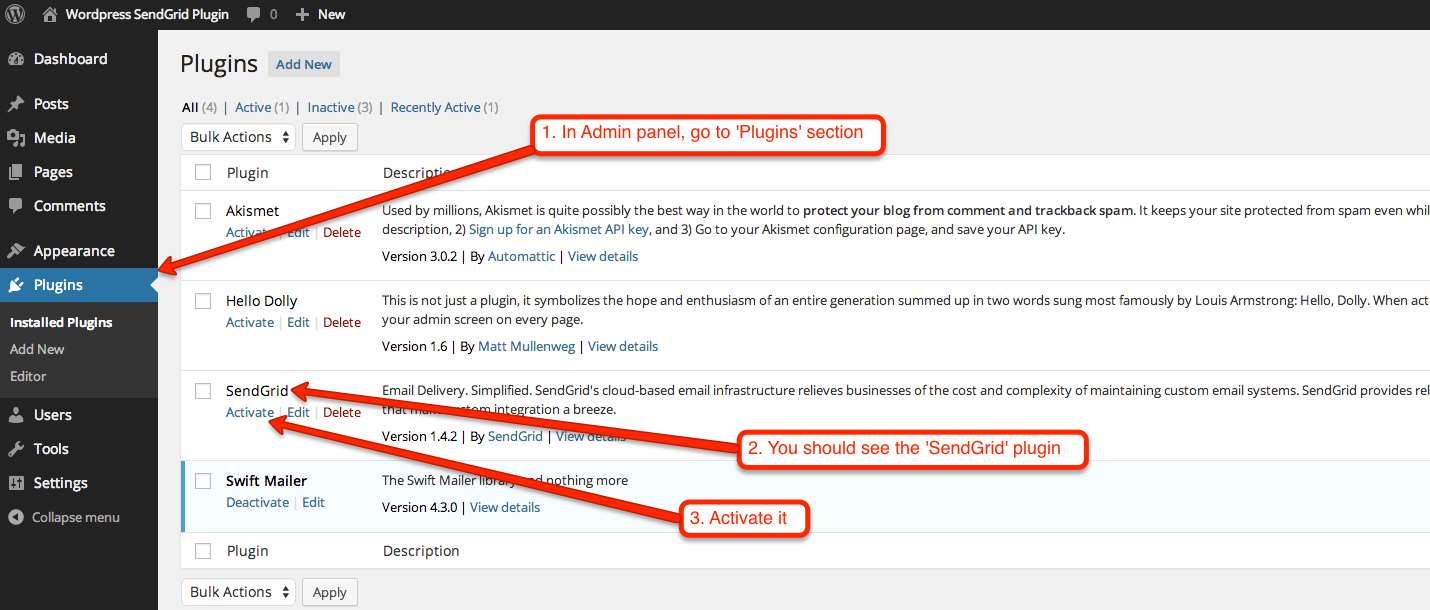 SendGrid Download Free Wordpress Plugin 5