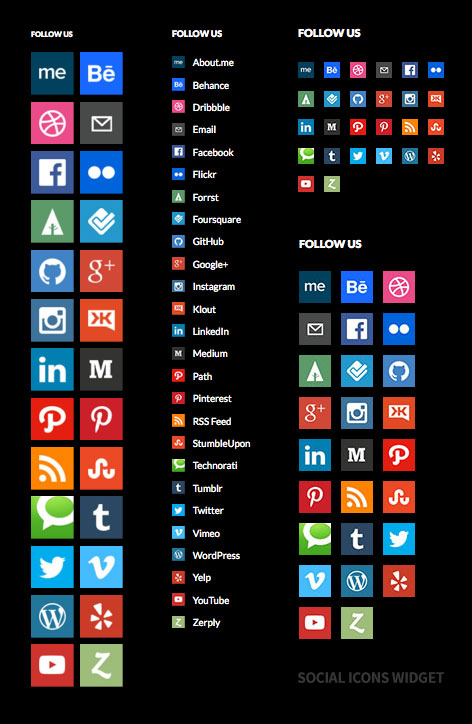 Social Icons Widget Download Free WordPress Plugin