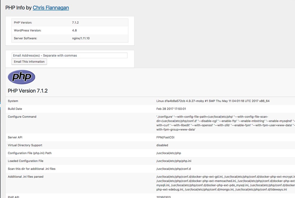 WordPress phpinfo() Download Free Wordpress Plugin 2