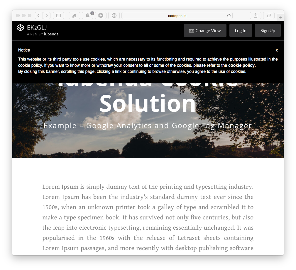 iubenda Cookie Solution for GDPR Download Free Wordpress Plugin 1