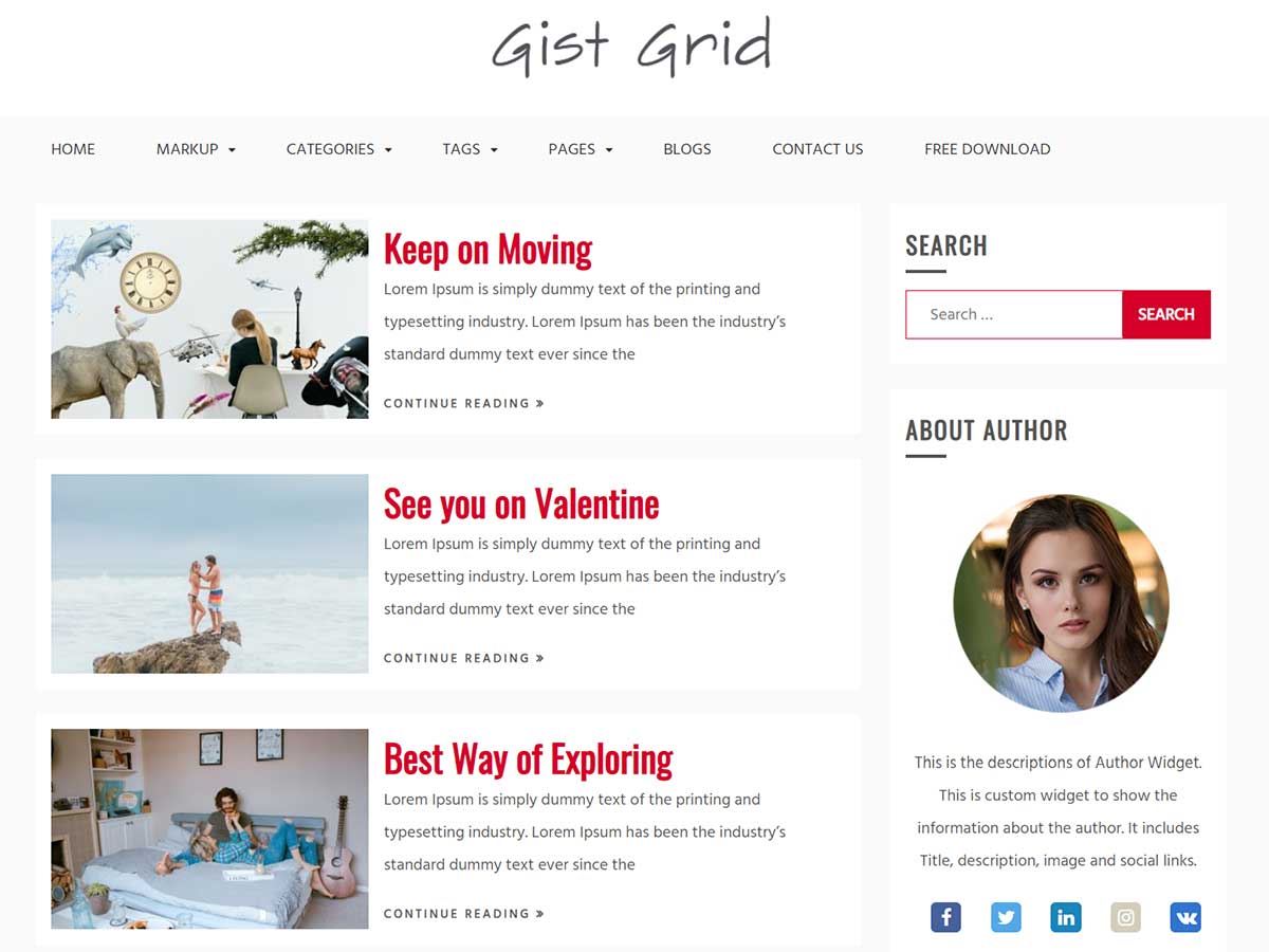 Gist Grid Download Free Wordpress Theme 4