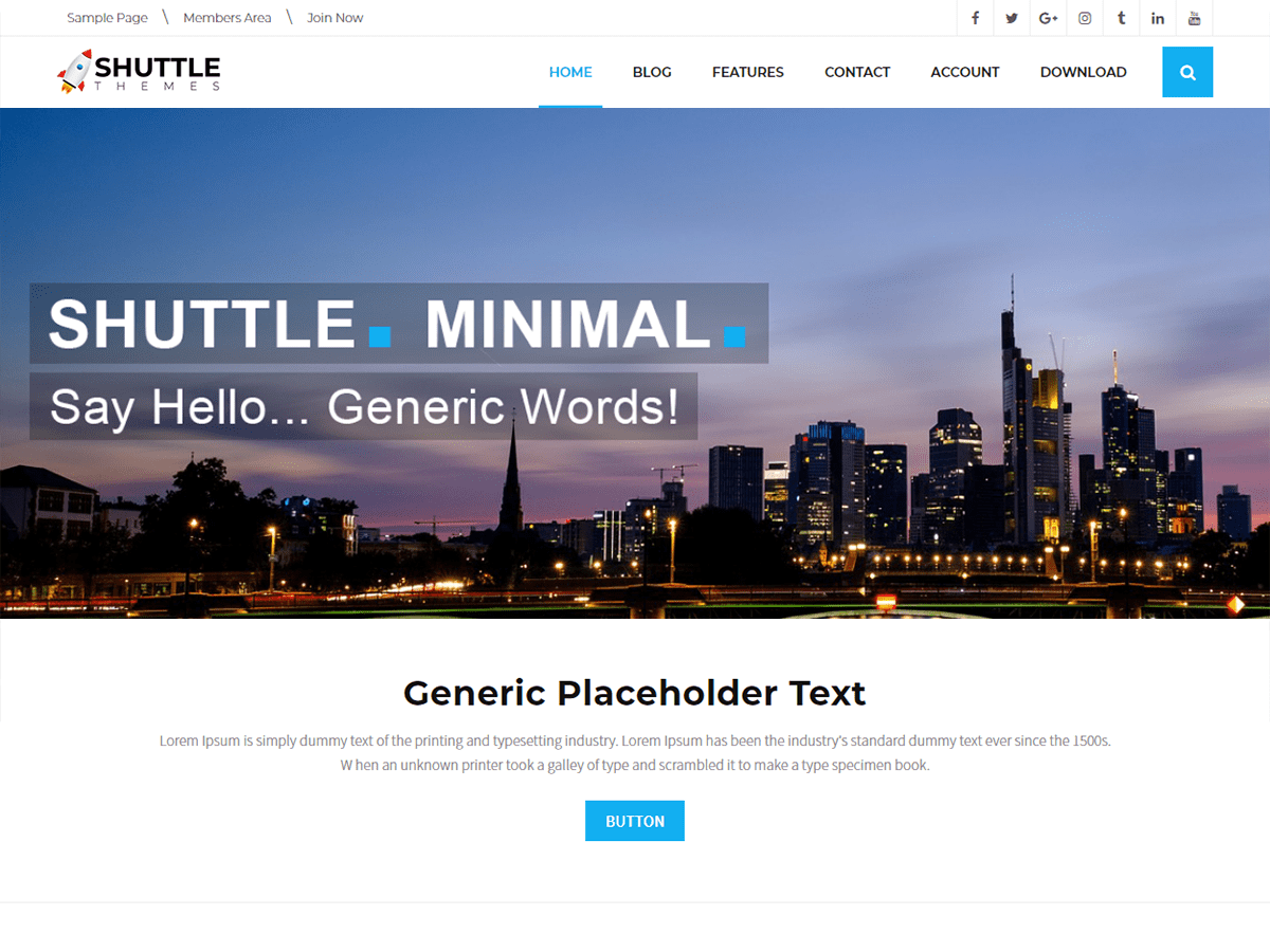 Shuttle Minimal Download Free Wordpress Theme 3