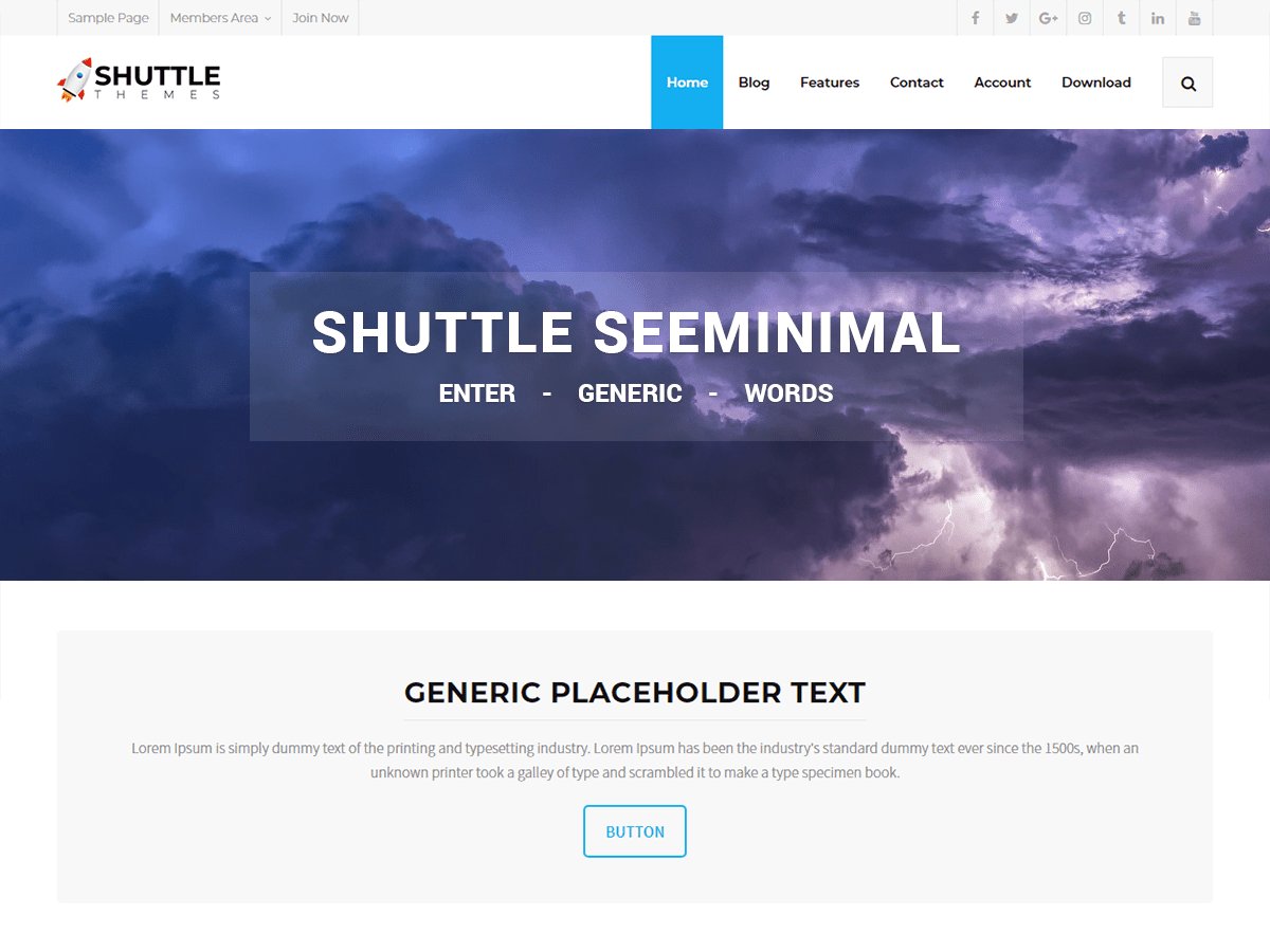 Shuttle seeMinimal Download Free Wordpress Theme 4
