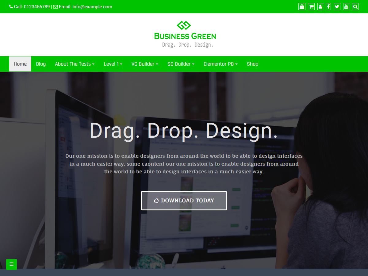 Business Green Download Free Wordpress Theme 5