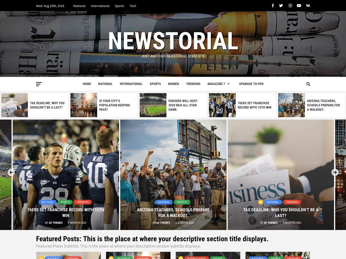 Newstorial Download Free Wordpress Theme 1