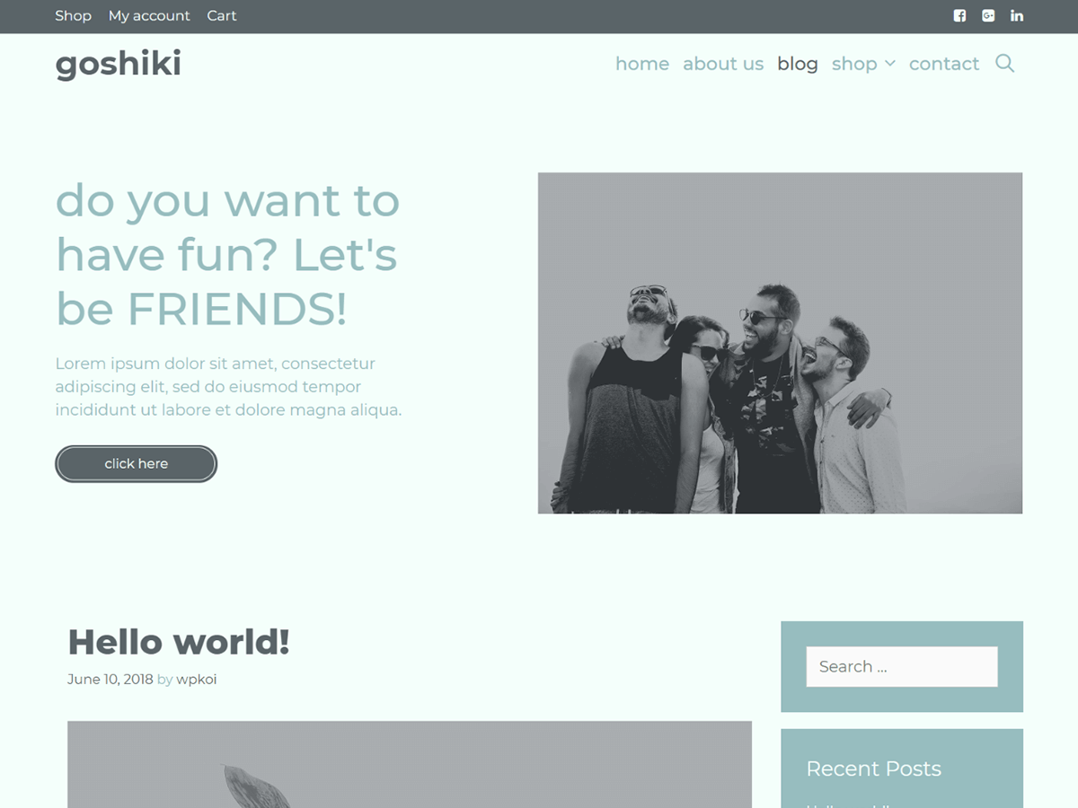 Goshiki Download Free WordPress Theme