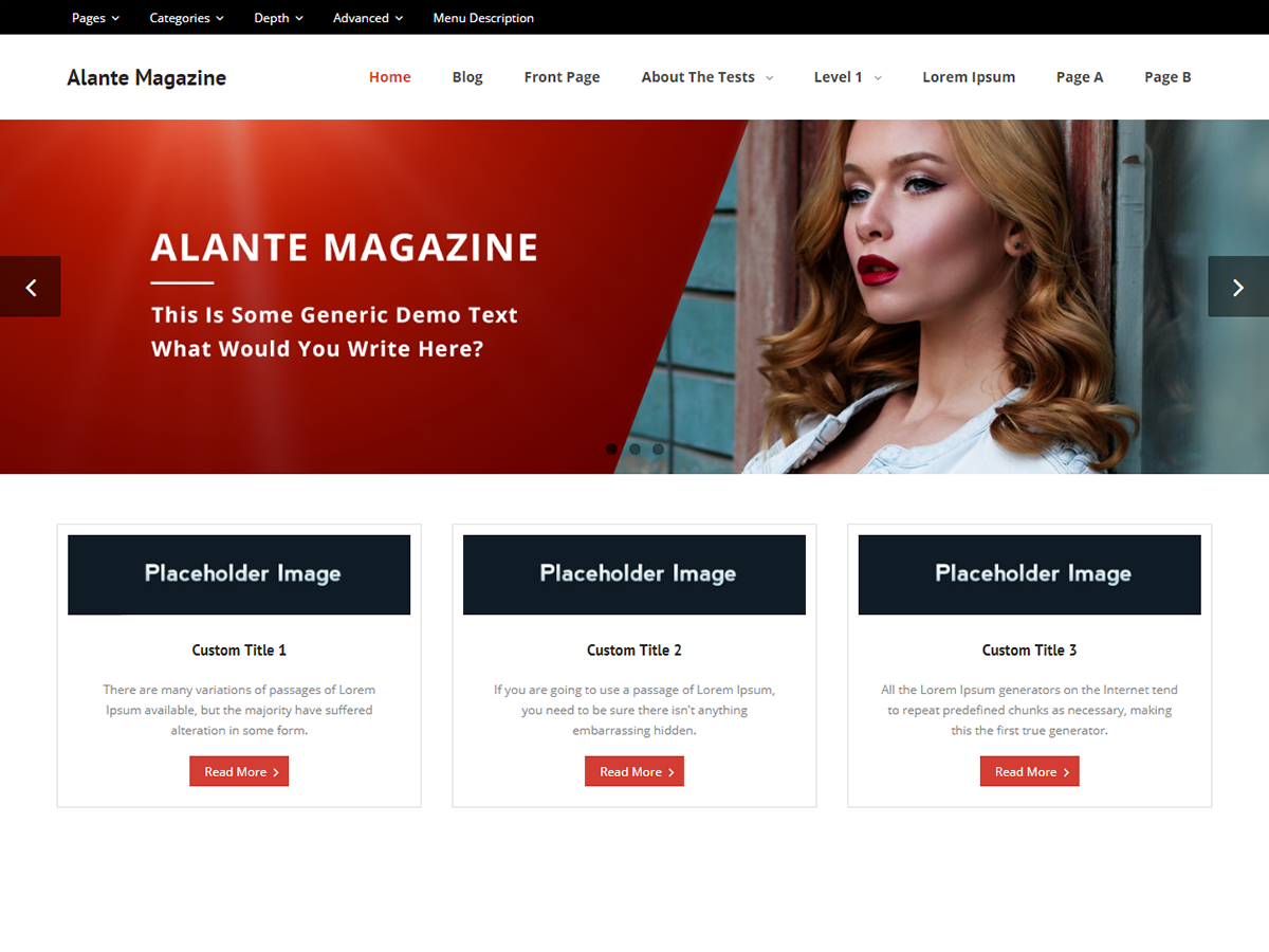 Alante Magazine Download Free Wordpress Theme 2