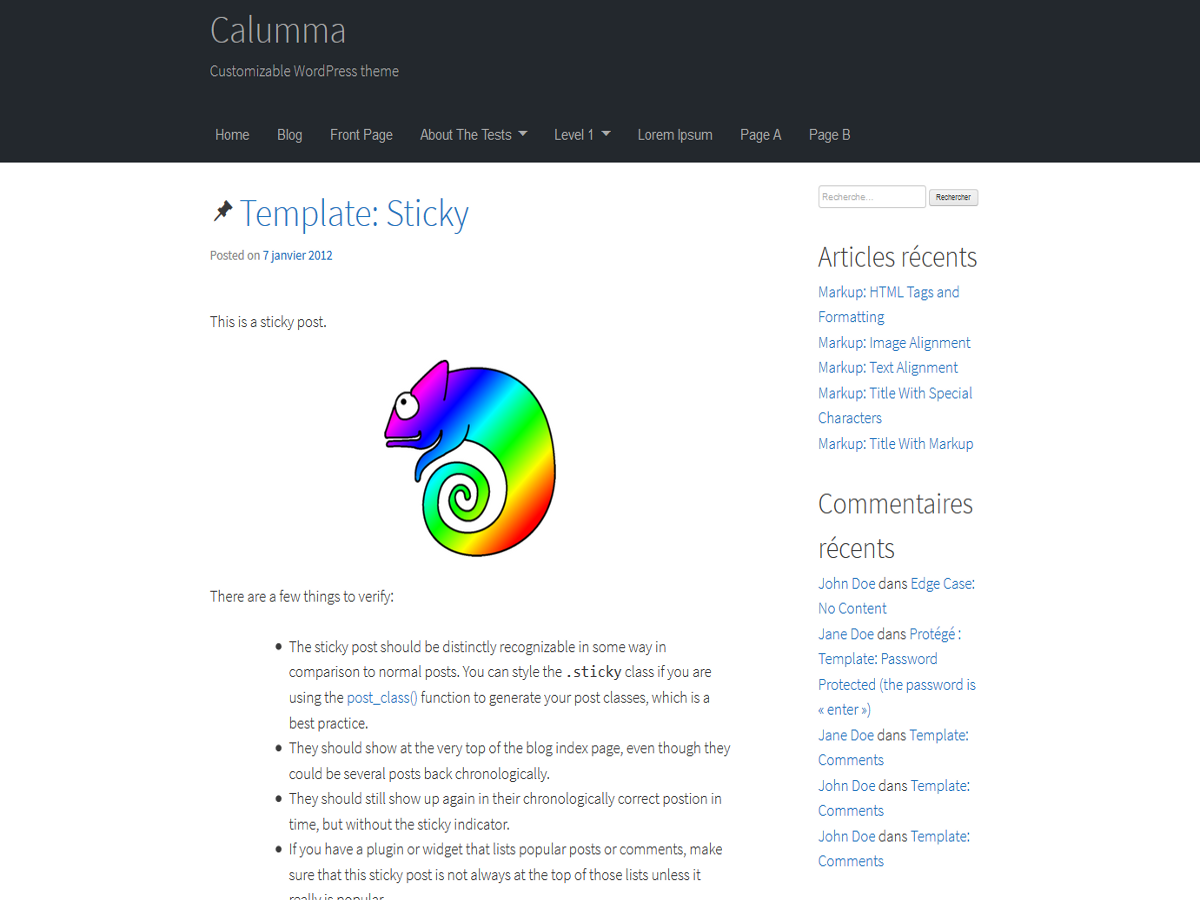 Calumma Download Free Wordpress Theme 1