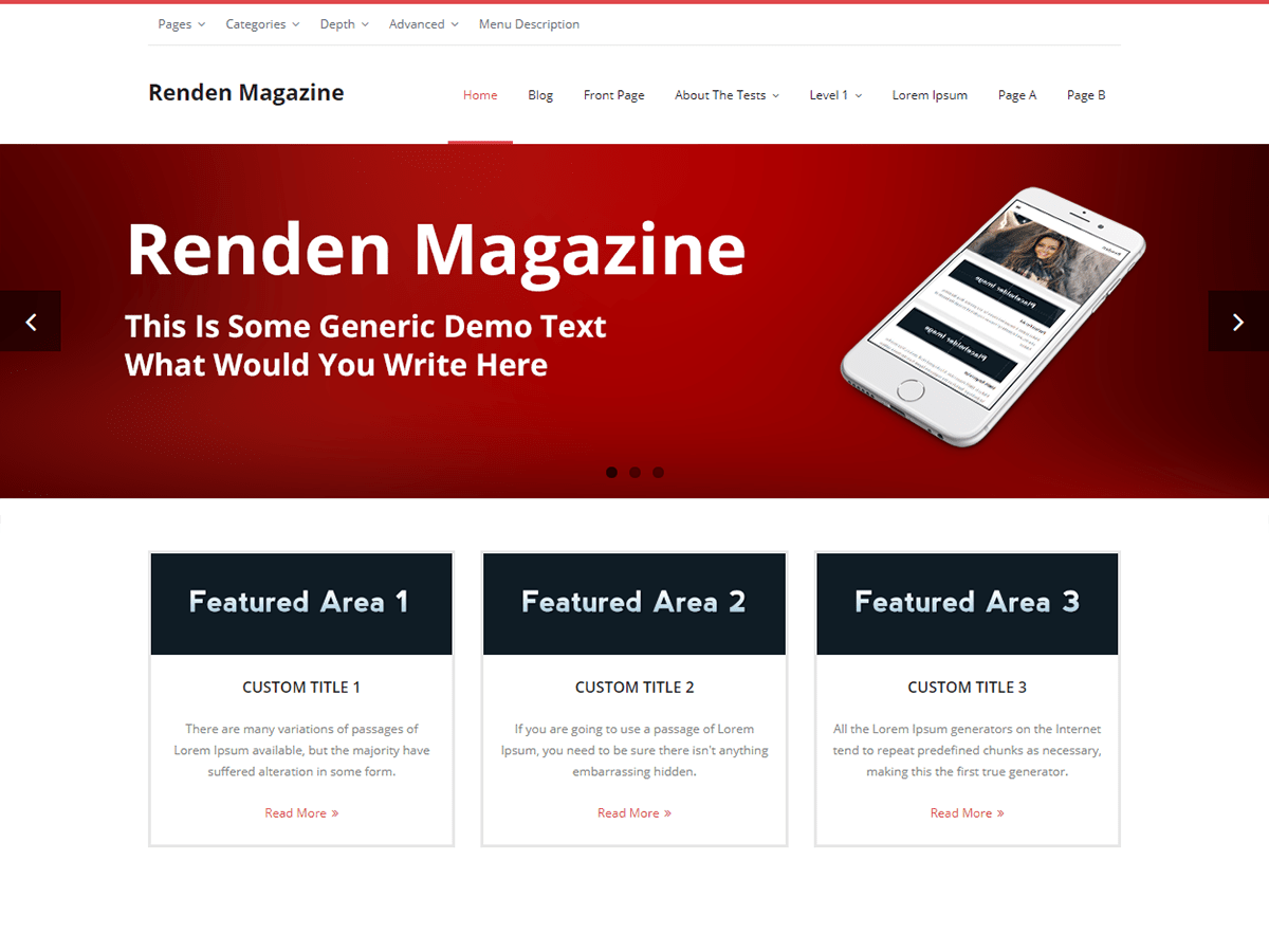 Renden Magazine Download Free WordPress Theme