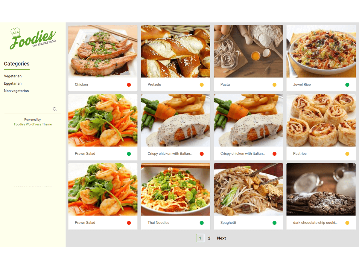 Foodies Download Free Wordpress Theme 2