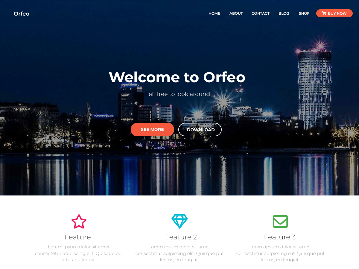Orfeo Download Free Wordpress Theme 4
