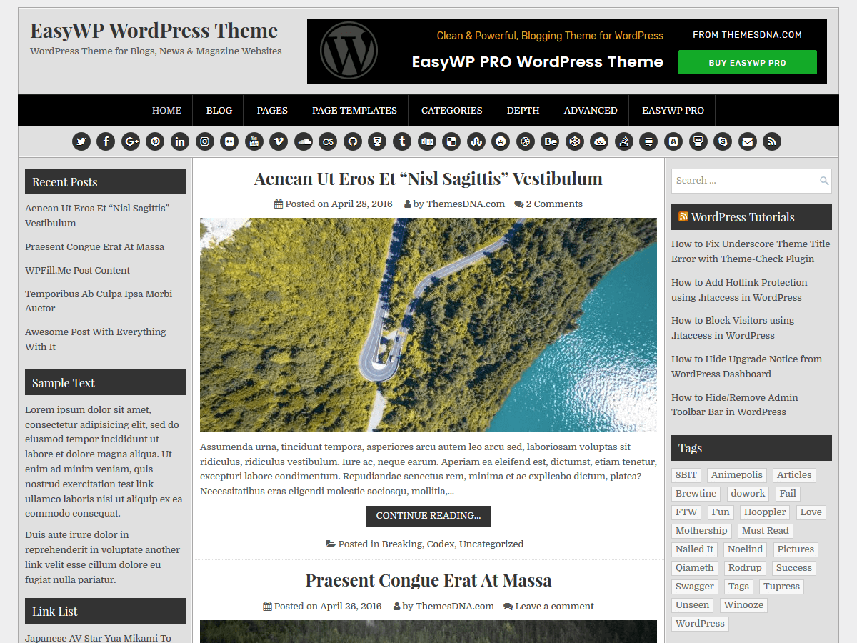 EasyWP Download Free Wordpress Theme 1