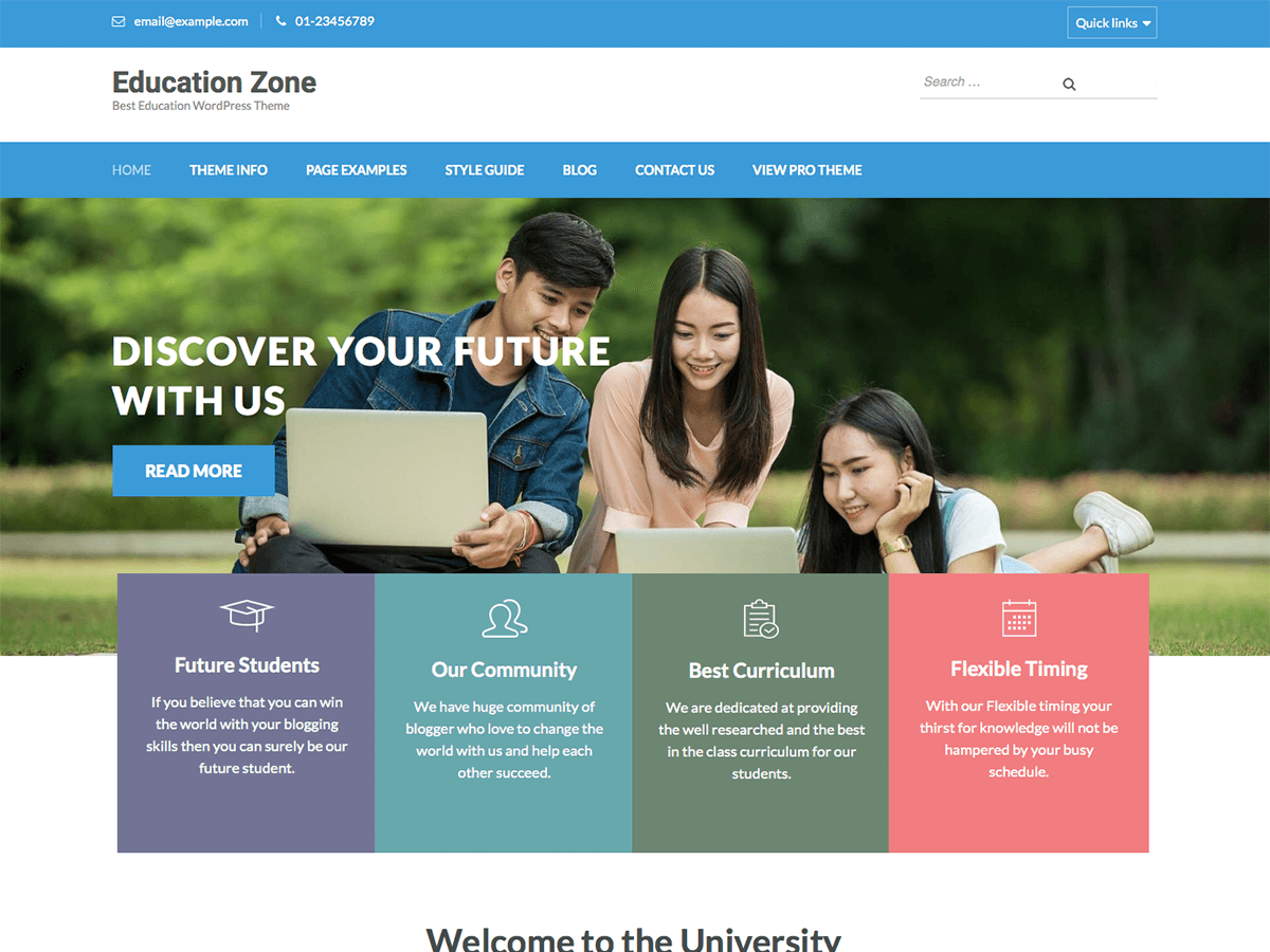 Education Zone Download Free Wordpress Theme 5