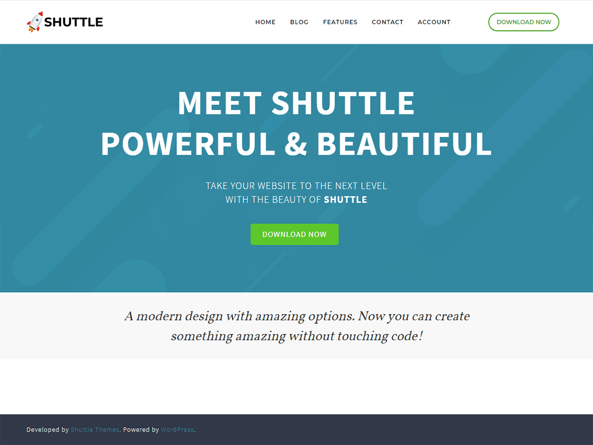 Shuttle Download Free Wordpress Theme 4