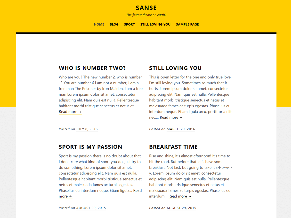 Sanse Download Free Wordpress Theme 5