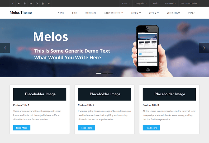 Melos Download Free Wordpress Theme 2