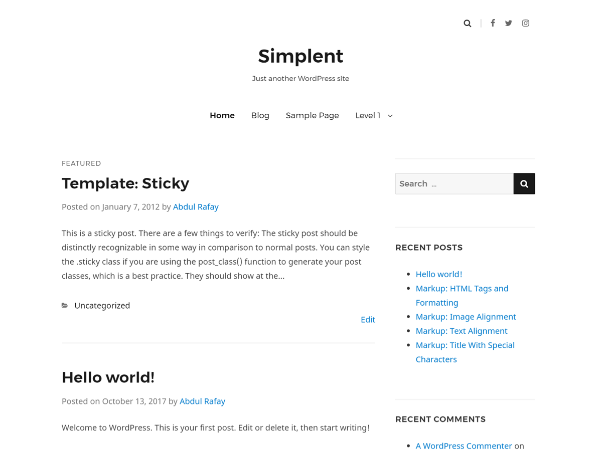 Simplent Download Free Wordpress Theme 3