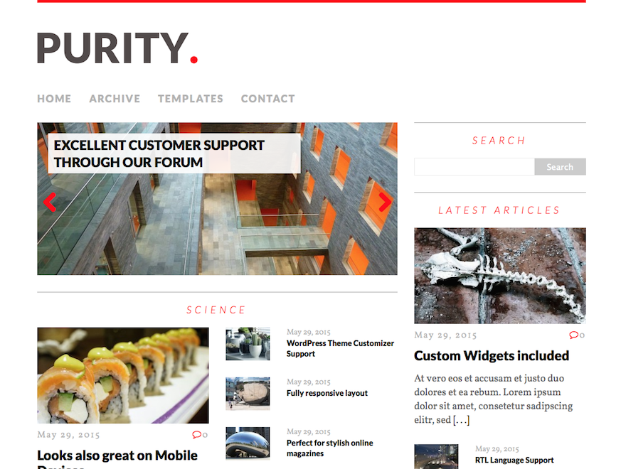 MH Purity lite Download Free Wordpress Theme 1