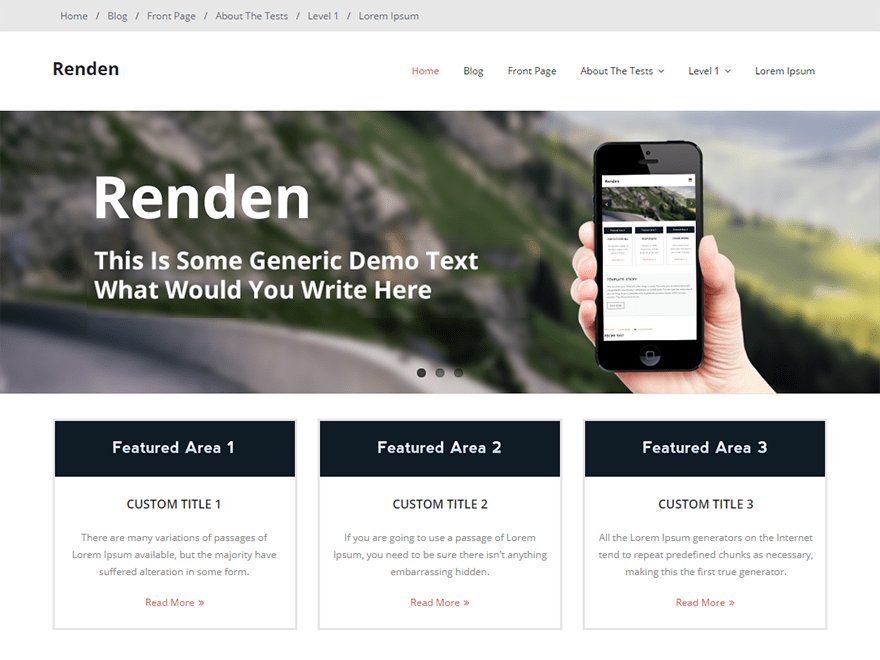 Renden Download Free WordPress Theme