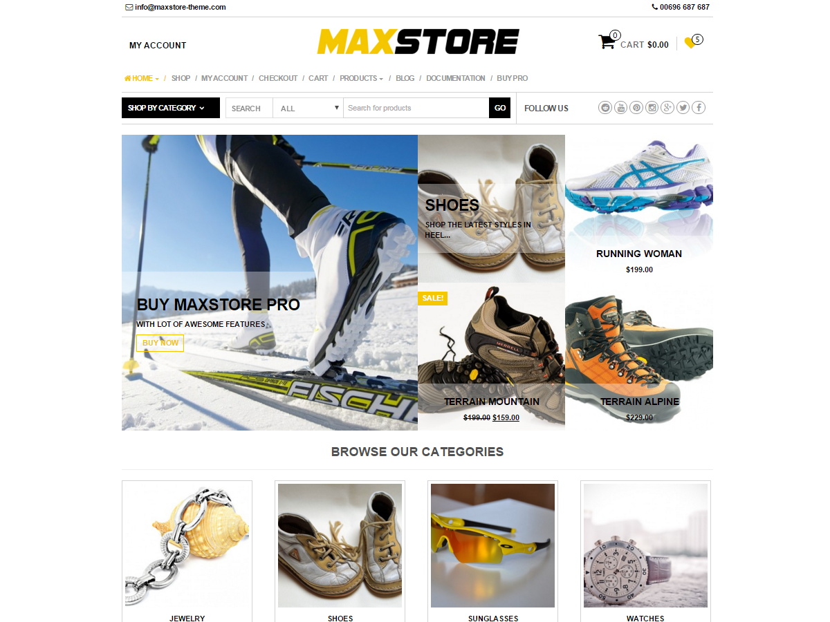 MaxStore Download Free Wordpress Theme 3