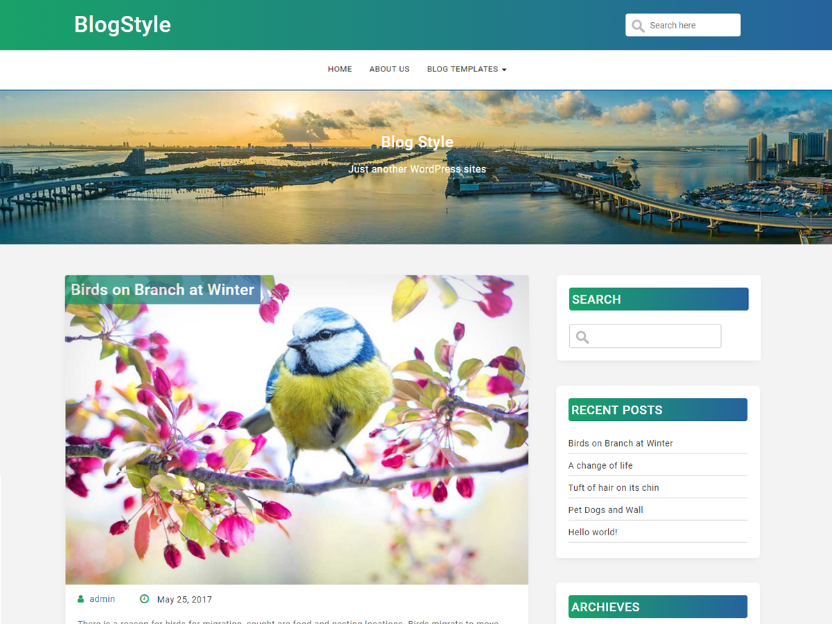 BlogStyle Download Free Wordpress Theme 1