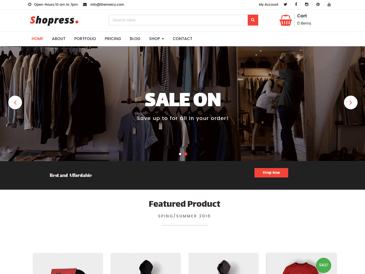 Shopress Download Free Wordpress Theme 3