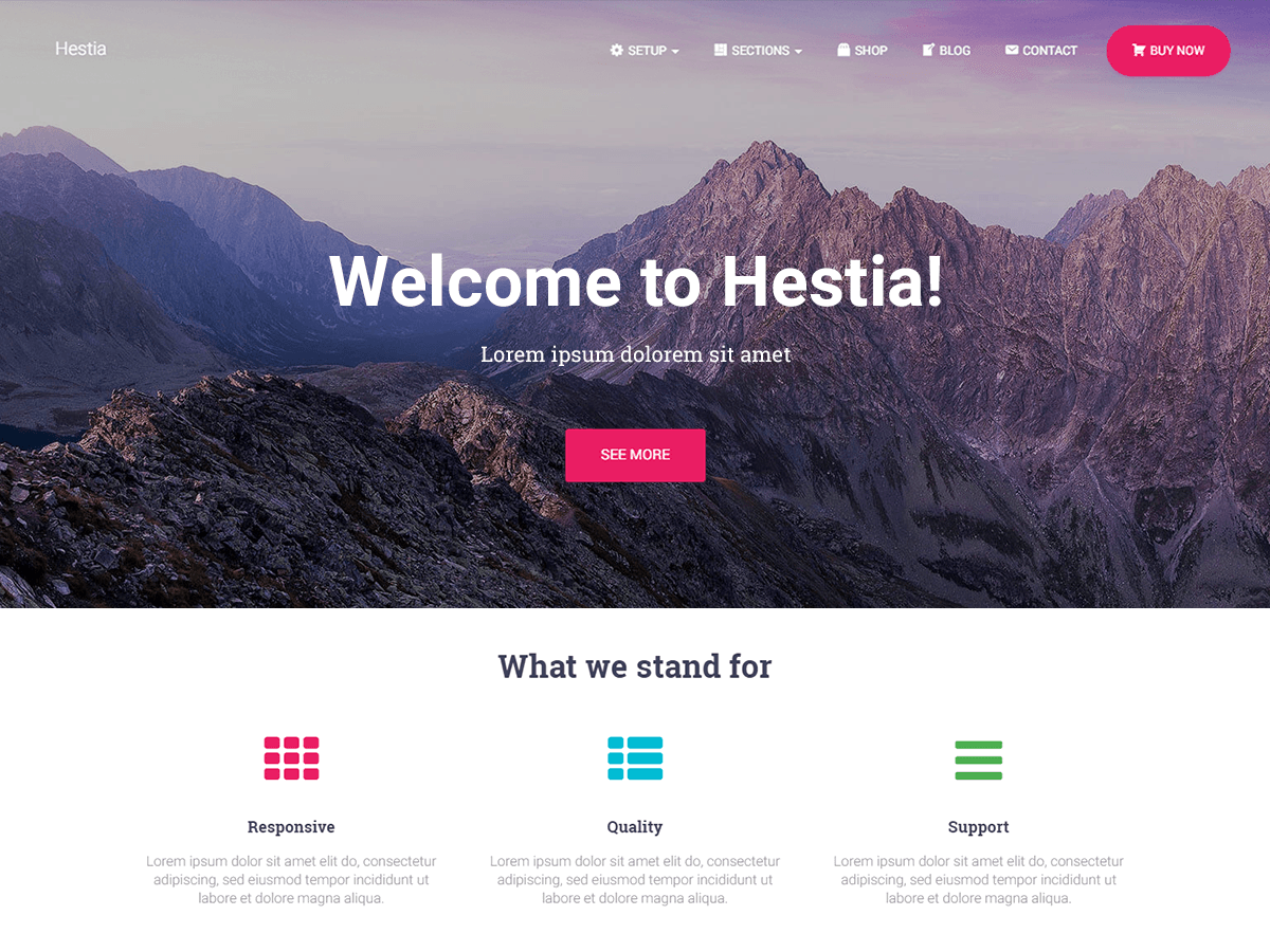 Hestia Download Free Wordpress Theme 2