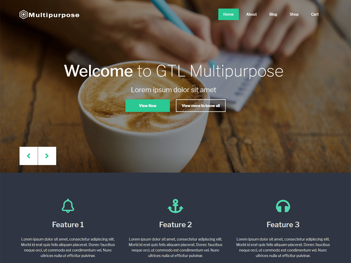GTL Multipurpose Download Free Wordpress Theme 3