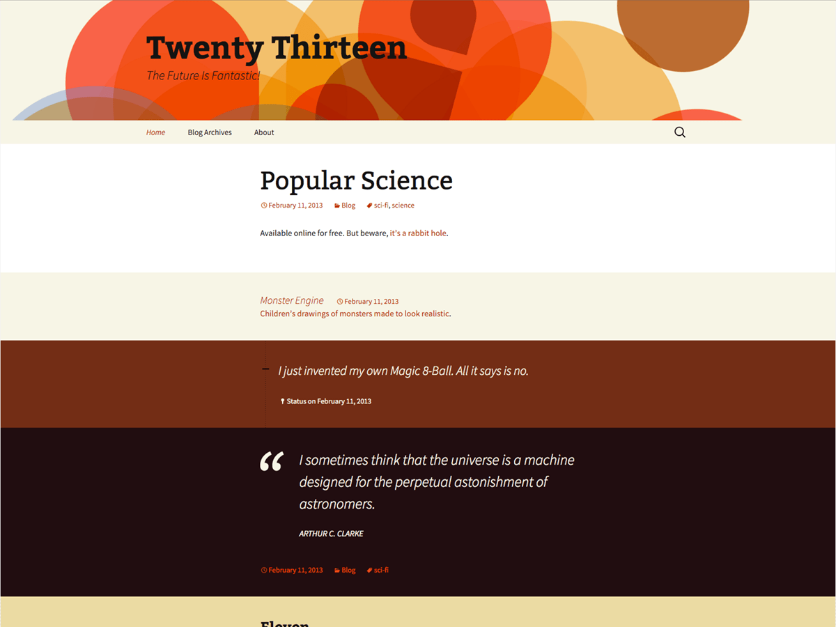 Twenty Thirteen Download Free Wordpress Theme 3