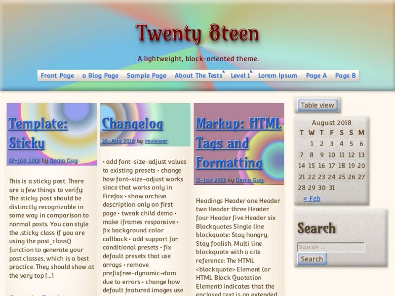 Twenty8teen Download Free Wordpress Theme 1
